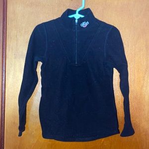 Hot Chillys Black 1/4 zip fleece size 4T